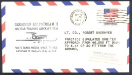 USA 1976 Air Mail Cover: Grumman Gulfstream II, Space Shuttle Training Aircraft, White Sands Missile Range N. Mex - United States