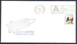 USA 1977 Cover: Space Weltraum: For Benefits On Earth Space Shuttle Kennedy Space Center Cancelllation - Etats-Unis