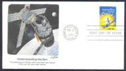 USA 1981 Cover: Space Weltraum Nasa : Skylab Telescopes. Understanding The Sun - Etats-Unis