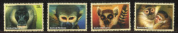 (cl. 4 - P.45)  Nations Unies - New York ** N° 1024 à 1027 (ref. Michel Au Dos)  - Singes - - Unused Stamps