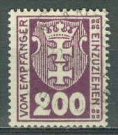 DANZIG - PORTOMARKEN 1921: Mi 8, O - KOSTENLOSER VERSAND AB 10 EURO - Postage Due