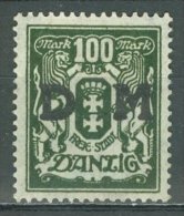 DANZIG - DIENSTMARKEN 1923: Mi 37, * MH - KOSTENLOSER VERSAND AB 10 EURO - Servizio