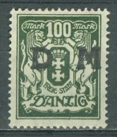 DANZIG - DIENSTMARKEN 1923: Mi 37, * MH - KOSTENLOSER VERSAND AB 10 EURO - Service