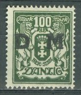 DANZIG - DIENSTMARKEN 1923: Mi 37, * MH - KOSTENLOSER VERSAND AB 10 EURO - Servizio