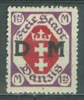 DANZIG - DIENSTMARKEN 1922: Mi 17, * MH - KOSTENLOSER VERSAND AB 10 EURO - Service