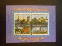 TURKEY  2007     BALKANFILA    MICHEL BL34    MNH **       (S09-290) - Nuevos