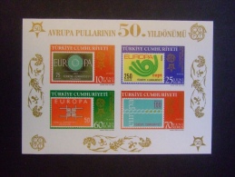 TURKEY   2005    50 YEARS EU STAMPS   MICHEL BL 59    MNH **       (S12-335) - Unused Stamps