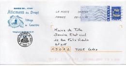 Entier Postal PAP Repiqué Lot Et Garonne Allemans Du Dropt Village De Caractère - PAP: Private Aufdrucke