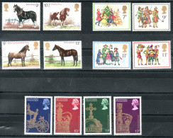 K24 Great Britain United Kingdom Small Lot MNH Stamps Animal Horse Coronation - Unused Stamps