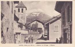 LAVAL (Isère) Alt. 600m. Intérieur Du Village L'église - Laval