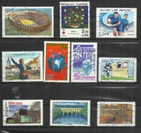 TEN AT A TIME - FRANCE - LOT OF 10 DIFFERENT 1 - USED OBLITERE GESTEMPELT USADO - Collections