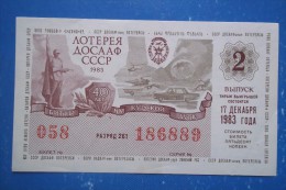 Soviet Union USSR DOSAAF Lottery - Loterijbiljetten