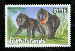 (cl. 4 - P.53) Cuba ** N° 2083 (ref. Michel Au Dos)  - Singe : Le Mandrill - - Unused Stamps