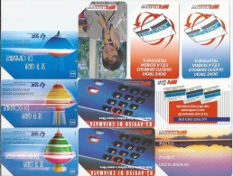 Telefoonkaarten.- 10 Verschillende Telefoonkaarten. 2 Scans - Cartes GSM, Prépayées Et Recharges