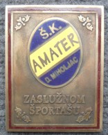 PLAQUE Š.K. AMATER DONJI MIHOLJAC, PLAKETA GRIESBACH & KNAUS RRARE - Altri & Non Classificati