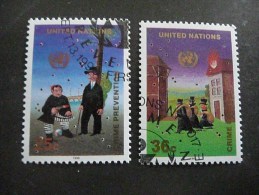 Timbre NATIONS UNIES N° 576 Et 577 - Oblitérés - Catalogue : YVERT & TELLIER 2013 - Used Stamps