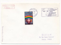 FRANCE - Enveloppe OMEC Concordante - Année Internationale De La Femme - BOBIGNY 1975 (Premier Jour) - Mechanische Stempels (reclame)