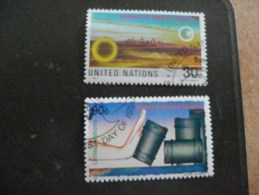 Timbre NATIONS UNIES N° 593 Et 594 - Oblitérés - Catalogue : YVERT & TELLIER 2013 - Used Stamps