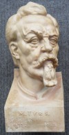 SOKOL Miroslav Tyrs CERAMIC BUST, 1832-1932, STE VYROCI NAROZENI, UPOMINKA NA IX.SLET VSESOKOLSKY V PRAZE , V. ZELLMAN - Otros & Sin Clasificación