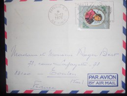 Polynesie Française Lettre De Papeete 1976 Pour Toulon - Cartas & Documentos