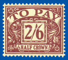 GREAT BRITAIN 1961 POSTAGE DUE S.G. D 65Wi WATERMARK SIDEWAYS-INVERTED U.M. / TIMBRE-TAXE  N.S.C. - Taxe