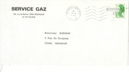 Marque Linéaire De Besançon Du 13 Avril  1984 - Mechanical Postmarks (Other)