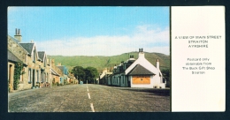 SCOTLAND  -  Straiton  Main Street  Unused Postcard As Scan - Ayrshire