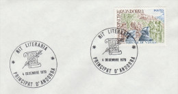 Andorra 1979 - BT Nit Literaria - Lettre Entière - Bureau Temporaire - Maschinenstempel (EMA)