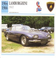 Lamborghini 350 GT  -  1964  -  Fiche Technique Automobile (Italie) - Auto's