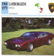Lamborghini Espada  -  1968  -  Fiche Technique Automobile (Italie) - Auto's