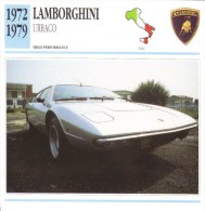 Lamborghini Urraco  -  1972  -  Fiche Technique Automobile (Italie) - Auto's