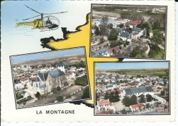 44 - LA  MONTAGNE - Carte Multi Vues ( élycoptère ) - La Montagne