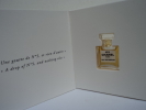 CHANEL "N° 5  "  PEU COURANTE  MINI   EDP  NOEL     :LIRE ET VOIR  !! - Miniatures Femmes (avec Boite)