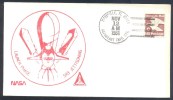 USA 1981 Cover: Space Weltraum: SPACE SHUTTLE COLUMBIA / TITUSVILLE Astronaut Trail Sta. / 22.03.1982. - Estados Unidos