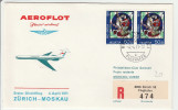 Zurich Moskau Moscou URSS USSR 1971 - Inaugural Flight 1er Vol 1° Volo Erstflug - Aeroflot - Lettre Cover Brief - Eerste Vluchten
