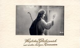 Herzlichen Glückwunsch Zur Ersten Heiligen Kommunion Ca 1950 - Communion