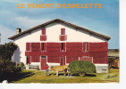 ESPELETTE (64-Pyrénées-Atlantiques), Séchage Des Piments Dans Une Ferme Basque, Attelage De Boeufs, Ed. Lavielle 1990 En - Espelette