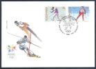 1998 Slovenia Slowenien Fdc Cover: Winter Olympic Games Nagano Logo Biathlon Figure Skating Ski Jumping Alpine Skiing - Winter 1998: Nagano