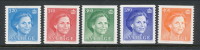 Sweden 1985-1990,  Queen Silvia, Type II, Complete Set Of 5, See Scann, MNH (**) - Nuevos