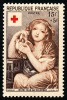 FRANCE 1954 - Yv. 1007 *   Cote= 10,00 EUR - Croix-Rouge. Jeune Fille Aux Colombes, Par Greuze ..Réf.FRA28295 - Neufs