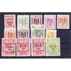 GUI259ASTV-LFT4171TFP. Guinee.GUINEA ESPAÑOLA.Sellos Fiscales Habilitados.1939/41.(Ed  259A/H) .MAGNIFICOS.RARO - Postage-Revenue Stamps