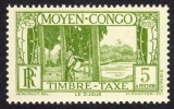 Congo Français  1933: Taxe N° TT23** (YT23) - TB - Ungebraucht