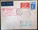 FRANCE GRENOBLE Premier Service Postal Aerien 28 Aout - 6 Septembre 1936. Cachet Foire Expo Grenoble - Brieven En Documenten