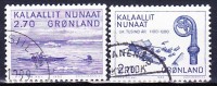 GROENLAND 1981 YT N° 124 Et 127 Obl. - Used Stamps