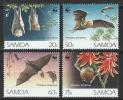 Samoa Mi 754-57, SG 898-901 ** MNH - Chauve-souris