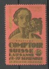 SCHWEIZ Switzerland 1931 Reklamemarke Comtoir Suisse Lausanne MNH - Nuevos