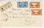 Grand Liban - Raccomandata Da Beyruth A Parigi Spedita Il 2-11-1931 Affrancata Con Bolli Del 1930-35 (1x 2piastre, 2x4 P - Cartas & Documentos