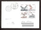 Birds 1992 Estonia  4 Stamps FDC  "R" Birds Of The Baltic REGISTERED Lettre - Marine Web-footed Birds