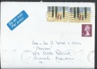 Great Britain Airmail 1996 Christmas 31p Mary Joseph On Journey To Bethlehem Postal History Cover Sent To Pakistan. - Brieven En Documenten