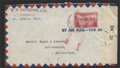 NEW FOUNDLAND, CENSORED AIRPOSTCOVER TO SWITZERLAND 1945 - 1908-1947